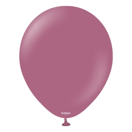 Balony lateksowe Kalisan Retro Wild Berry, ciemny różowy, 30cm, 100 szt.