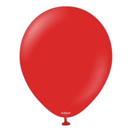 Balony lateksowe Kalisan Red, czerwony 12cm, 100 szt.