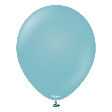 Balony lateksowe Kalisan Retro Blue Glass niebieski 30 cm, 100 szt.