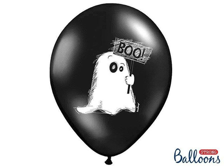 Balony 30cm, Duszek, Pastel Black (1 op. / 6 szt.)