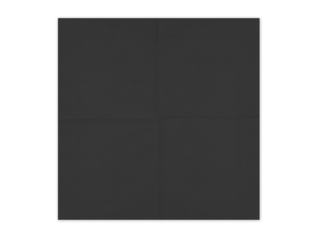 Serwetki papierowe Czarny 33x33cm 20 szt