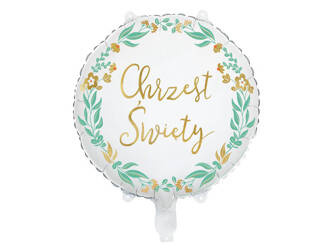 Balon foliowy "Chrzest Święty", 46 cm