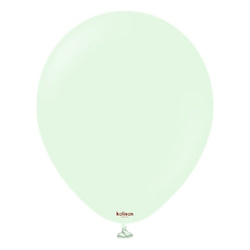 Balony lateksowe Macaron Pale Green, Zielone, 13 cm, 100 szt.