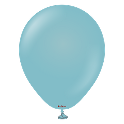 Balony lateksowe Retro Blue Glass, niebieski 13 cm, 100 szt.