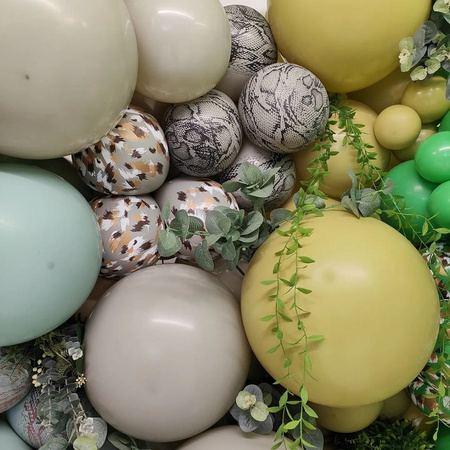 Balony lateksowe Kalisan Retro Olive, zielony, 30 cm, 100 szt.