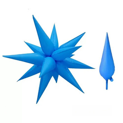 Balon foliowy Gwiazda 4D niebieska 48 cm 19 cali