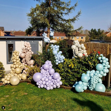 Balony lateksowe Kalisan AURA Ivory White, beżowe, kremowe, 12cm, 50szt.