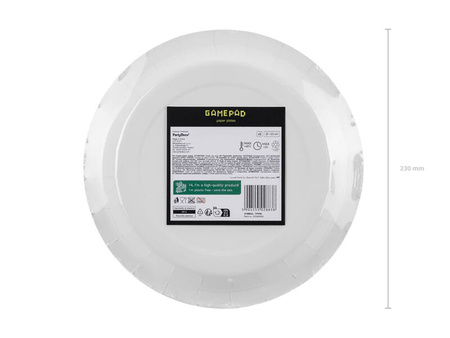 Talerzyki Gamepady dla Gamera 23cm, 6 szt.