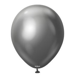 Balony lateksowe Kalisan Mirror Space Grey, szary 30 cm, 50 szt.