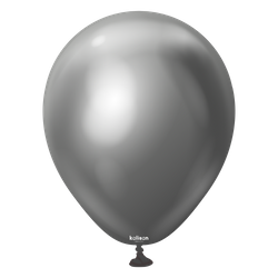 Balony lateksowe Mirror Space Grey, szary, 13 cm, 100 szt.