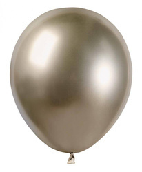 Balony Złote, Szampańskie Chrome, Shiny Prosecco, 12cm, 100 szt.