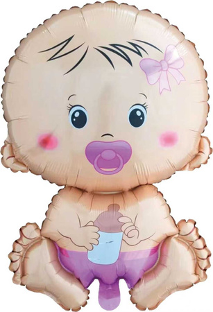Balon Foliowy - Baby Girl - Baby Shower - 75 x 49 cm
