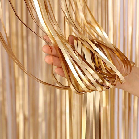 Kurtyna dekoracyjna Szampański złoty mat, 100x200 cm