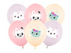 Balony lateksowe Strong Koci Domek Gabi Pastelowe Mix 30 cm 6 szt