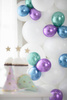Balony lateksowe Glossy, Chrome, Zielone, 30cm, 10 szt.