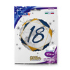 Balon Foliowy 18 urodziny, marmur granat, 46 cm
