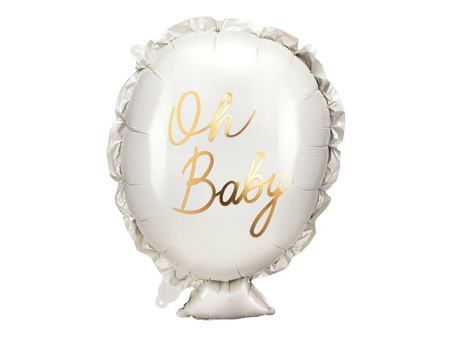 Balon foliowy  na Baby Shower "Oh Baby", 53x69 cm