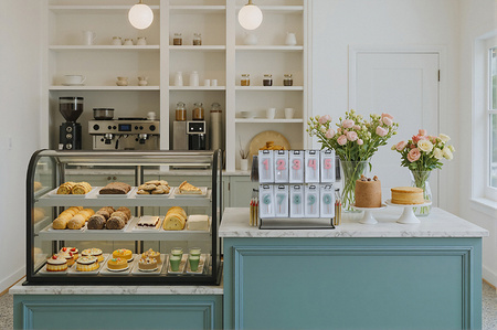 Stojak Ekspozytor Metalowy  Czarny 43x21x41 cm