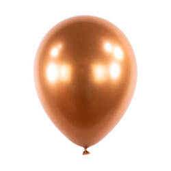 Balony lateksowe Bursztynowe, Decorator Satin Luxe Chrome Amber, 28cm, 50 szt.