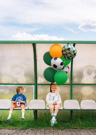 Balon foliowy Happy Birthday Piłki Zielony 35 cm