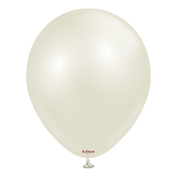 Balony lateksowe Kalisan AURA Ivory White, beżowe, kremowe, 30cm, 50szt.