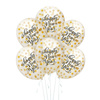 Balony z konfetti - Happy New Year, 30cm, 100 szt.