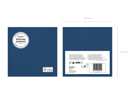 Serwetki papierowe Granatowy 33x33cm 20szt