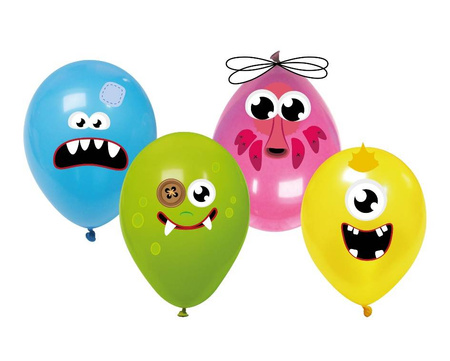 Balony lateksowe potworki Monster, DIY zrób to sam, 25cm