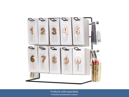 Stojak Ekspozytor Metalowy  Czarny 43x21x41 cm