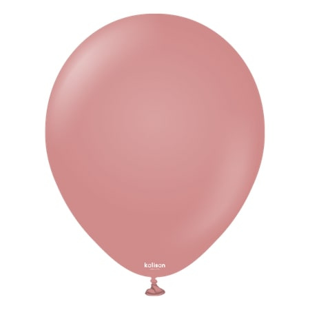 Balony lateksowe Kalisan Retro Rosewood, Brudny róż, 30cm, 100szt.