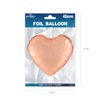 Balon foliowy Serce Rose Gold Matowe, 46 cm