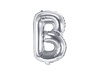 Balon foliowy Litera B, 35cm, Srebrna