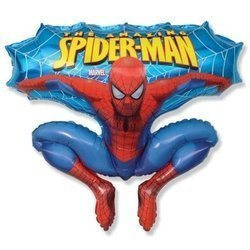 Balon foliowy - Spiderman, 53 cm niebieski