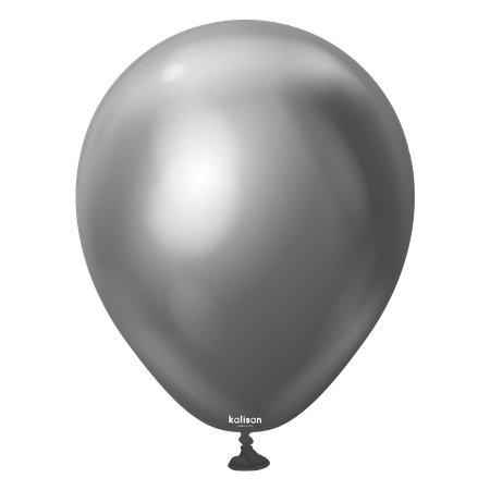 Balony lateksowe Mirror Space Grey, szary, 13 cm, 100 szt.