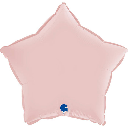 Balon Foliowy - Satynowa Pastelowa Różowa Gwiazdka 46 cm, Grabo