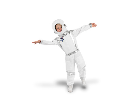 Strój, Kostium Astronauta, biały, rozmiar 116-128 cm