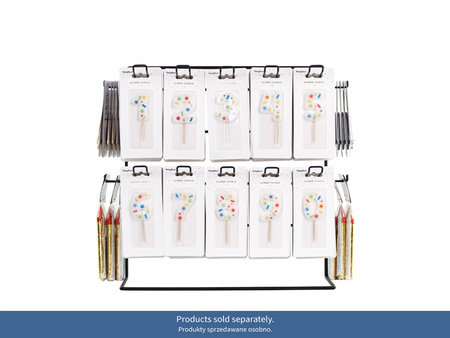 Stojak Ekspozytor Metalowy  Czarny 43x21x41 cm