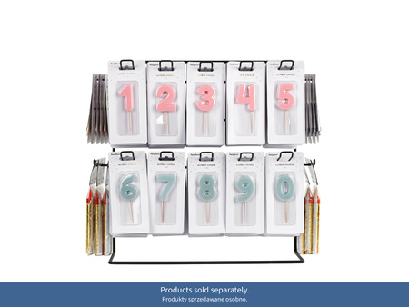 Stojak Ekspozytor Metalowy  Czarny 43x21x41 cm