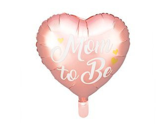 Balon foliowy Mom to Be, 35cm, różowy