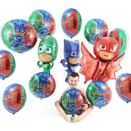 Balon Foliowy - PJ MASKS Pidżamersi Amaya Sowella czerwony