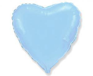 Balon foliowy Serce, Niebieskie, 45cm, Flexmetal