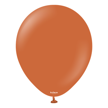 Balony Kalisan Retro Rust Orange, pomarańczowy, 30 cm, 100 szt.