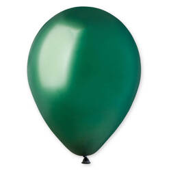 Balony lateksowe Zielone, Decorator Crystal Festive Green, 12cm, 100 szt.