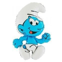 Balon Foliowy - Smerf 36cm, Grabo na patryk