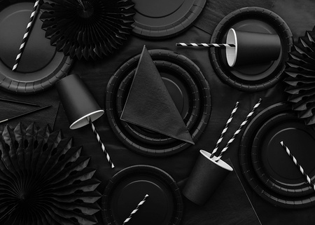 Serwetki papierowe Czarny 33x33cm 20 szt