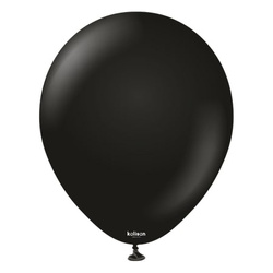Balony lateksowe Black, czarne Kalisan 45cm, 1 szt.