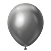 Balony lateksowe Kalisan Mirror Space Grey, szary 30 cm, 50 szt.