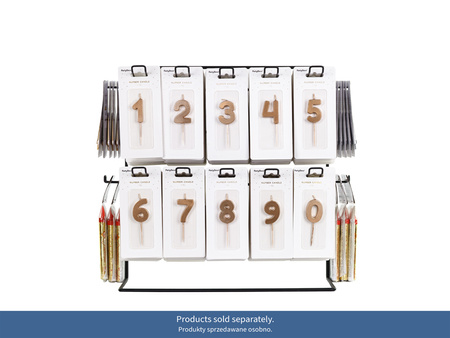 Stojak Ekspozytor Metalowy  Czarny 43x21x41 cm