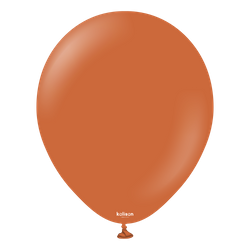 Balony lateksowe Retro Rust Orange, pomarańczowy, 13 cm, 100 szt.