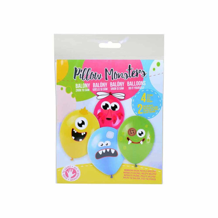 Balony lateksowe potworki Monster, DIY zrób to sam, 25cm